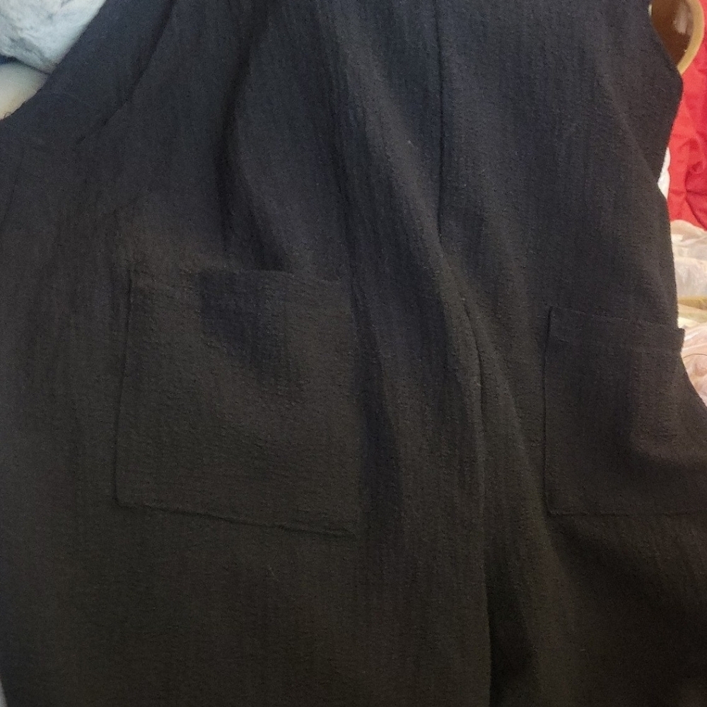 SHEIN Black Textured Jumpsuit